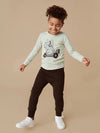 BLACK FLEECE DROP CROTCH PANT