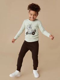 BLACK FLEECE DROP CROTCH PANT