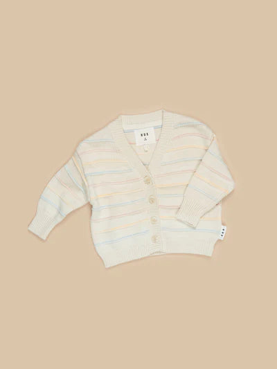 PASTEL STRIPE BOXY CARDI