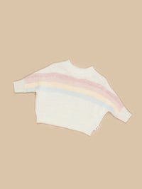 RAINBOW STRIPE KNIT JUMPER