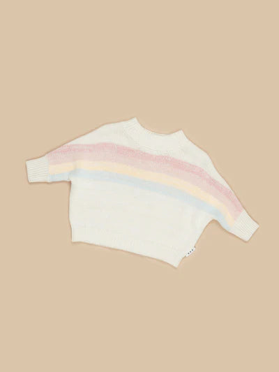 RAINBOW STRIPE KNIT JUMPER