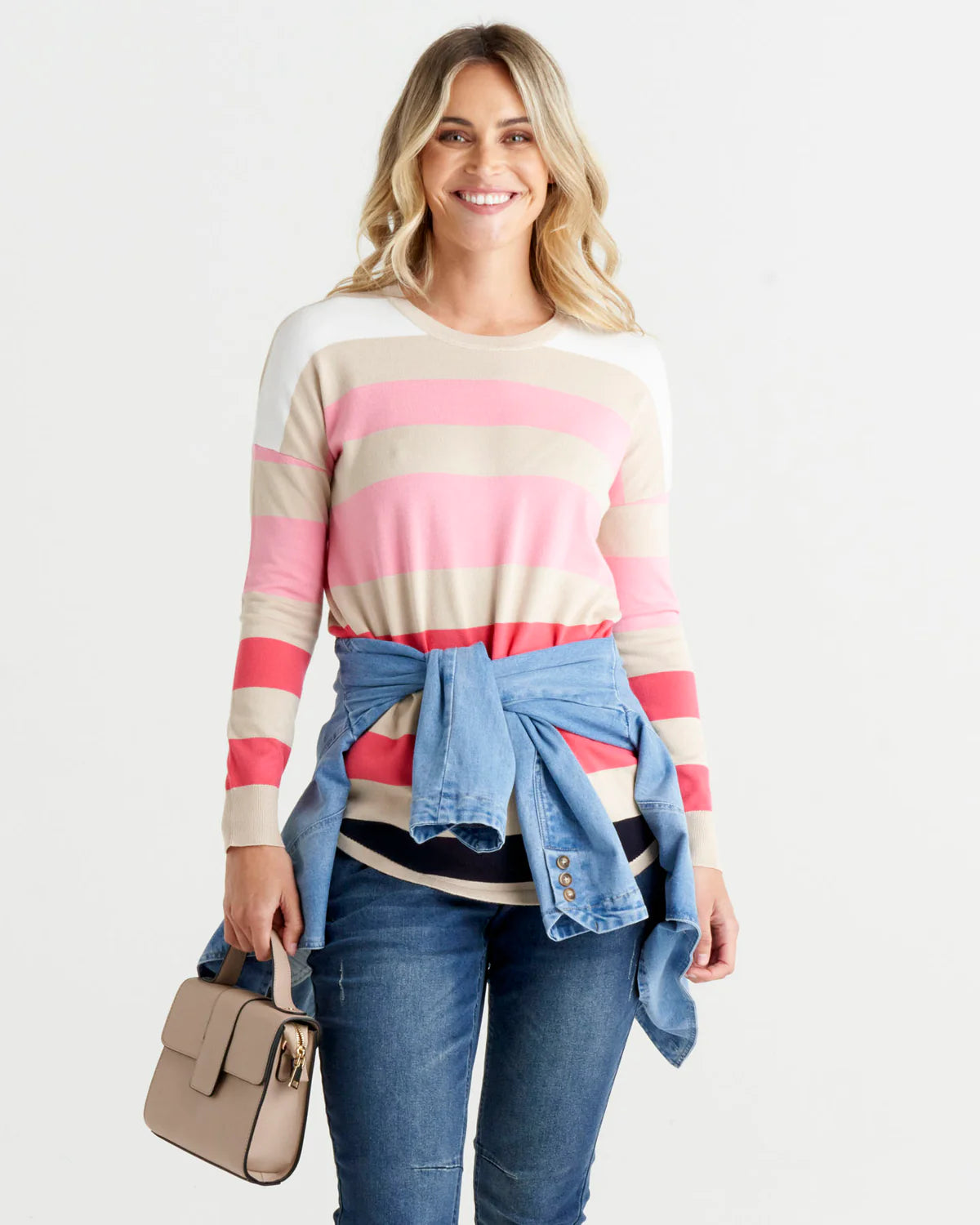 SOPHIE KNIT JUMPER DAWN STRIPE – Love from Indie Clothing