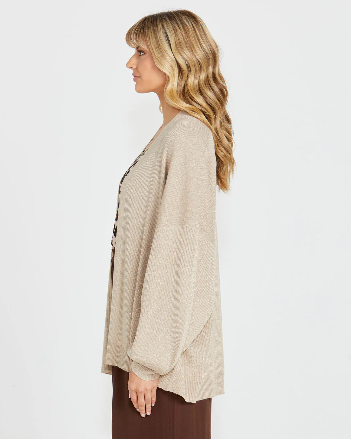 Madeline Lurex Knit Cardi