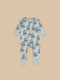 DINO HERO ZIP ROMPER