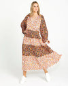 Jemma Tiered Maxi Dress - Multi Ditsy