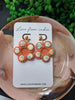 Citrus & Gold Flower Dangle Earring