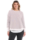 LUCY FRENCH TERRY SWEAT - AWNING STRIPE