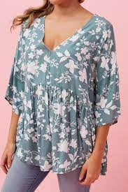 Floral Baby Doll Top