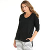 BONNIE L/S TOP - BLACK